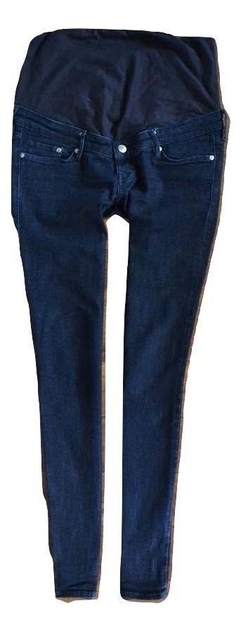 H&M MAMA Spodnie Ciążowe Jeans RURKI SLIM 42