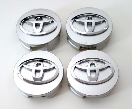Dekielki Kapselki do felg Toyota 62 60 mm srebrne
