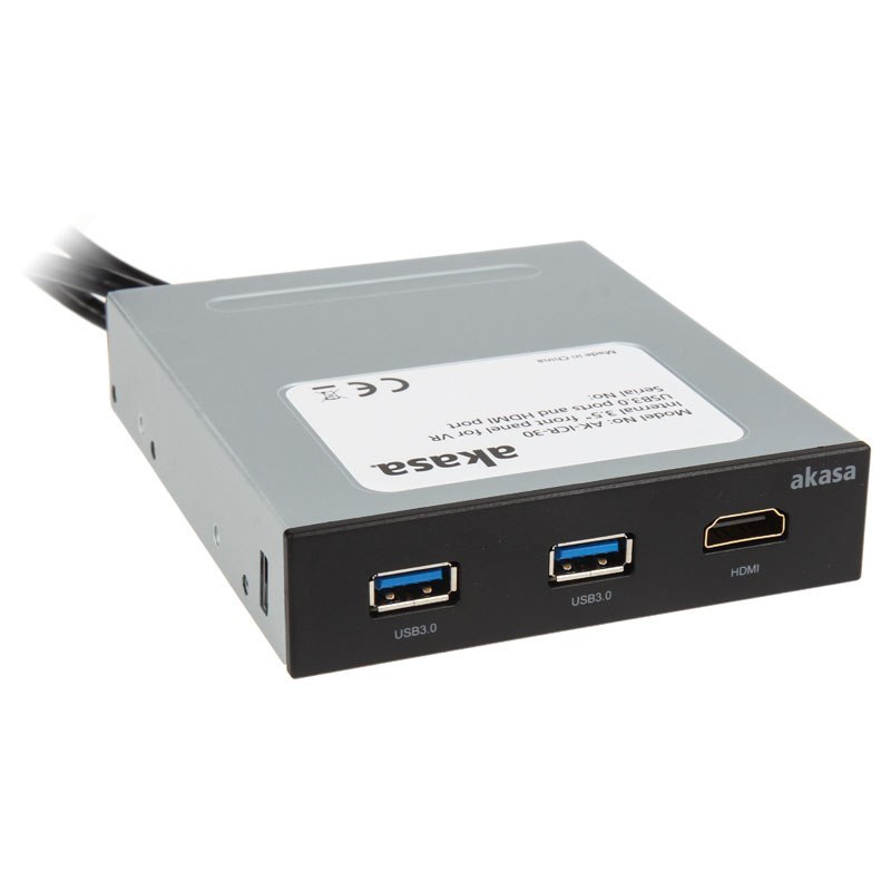 Akasa AK-ICR-30 VR USB Panel 3,5 cali - czarny