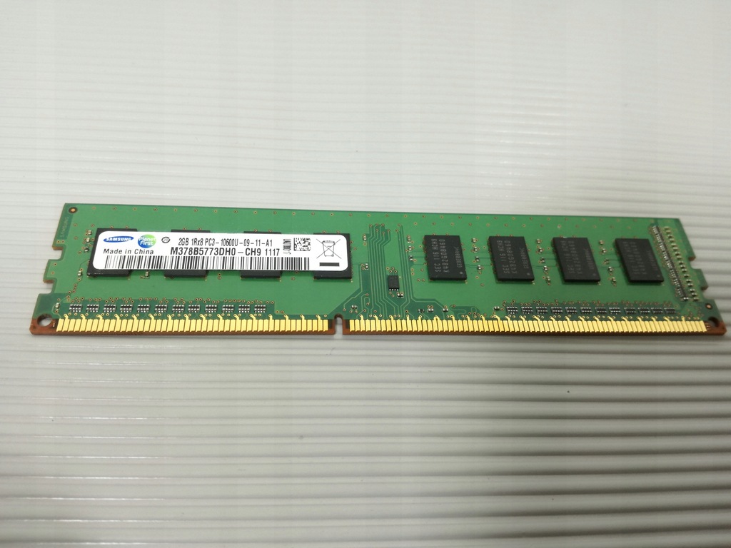 Pamięć RAM DDR3 Samsung 2GB 1333MHz 1 str. gw 3 mc