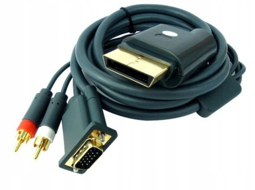 Kabel xbox 360 AV VGA audio jack 3.5 mm