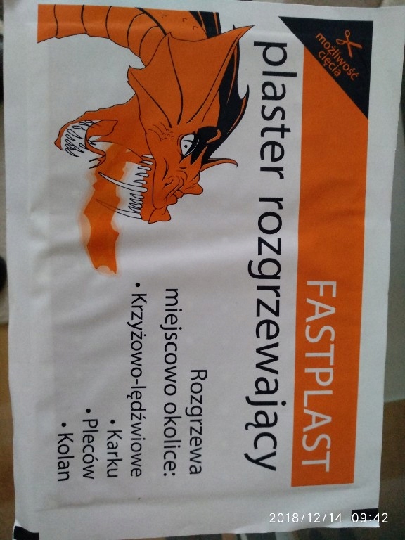 plaster rozgrzewający FASTPLAST