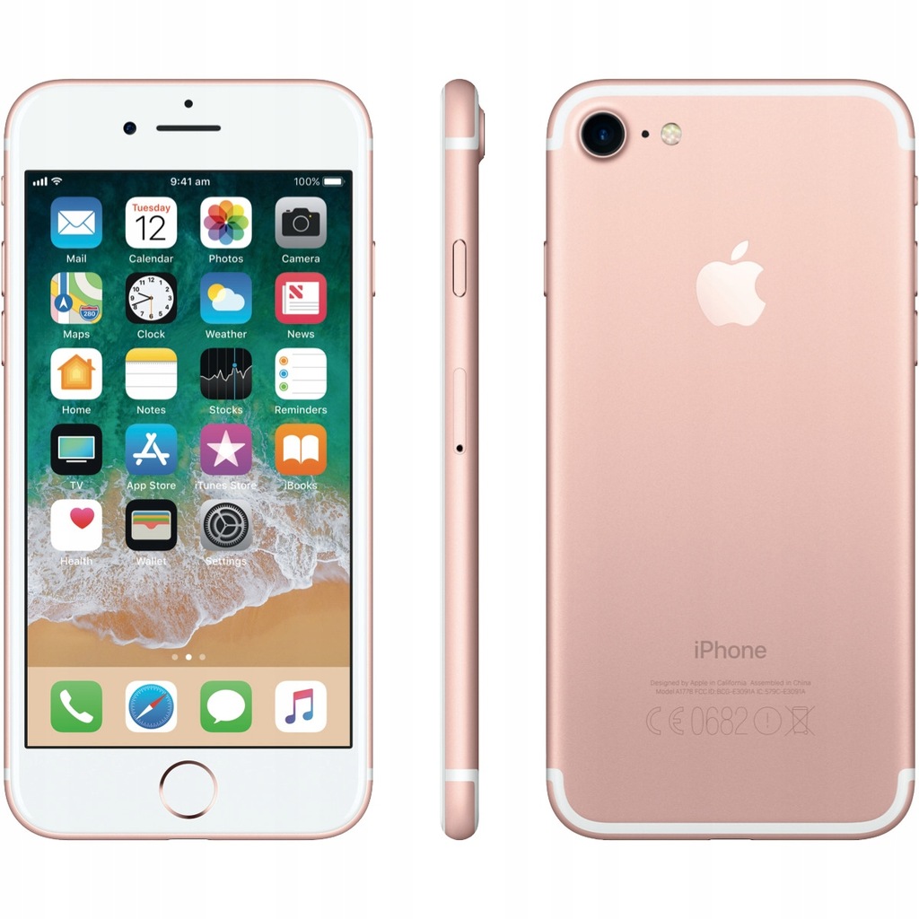 Apple iPhone 7 128GB Różowy BDB Gwarancja + Zestaw