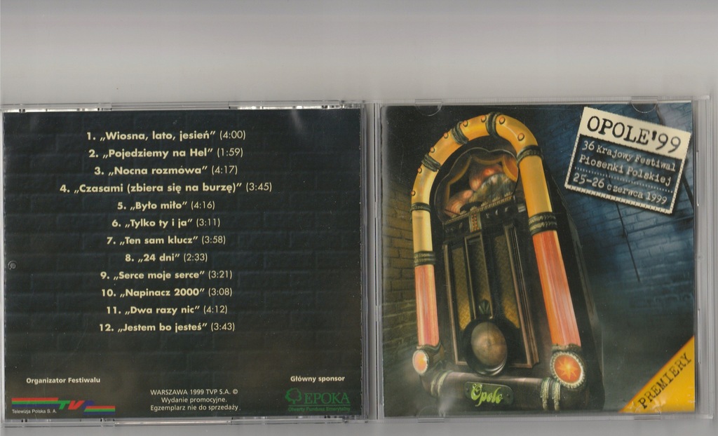 36 KFPP OPOLE 99 Premiery CD 1999 TVP Jedyna