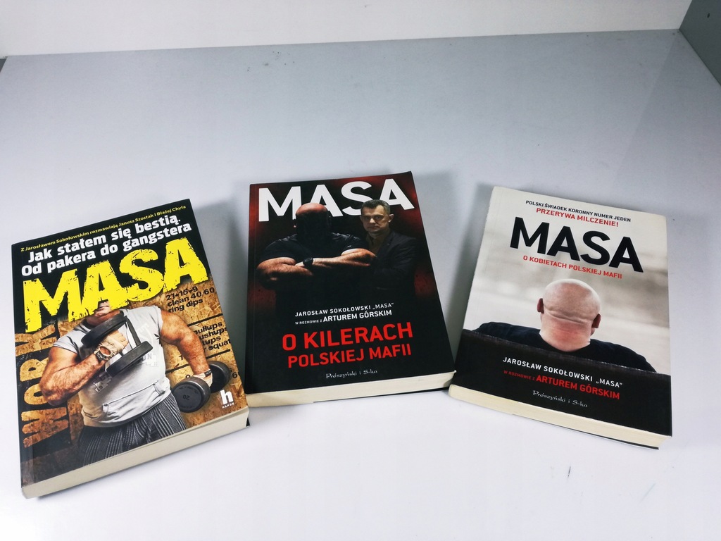 3 części książek o masie