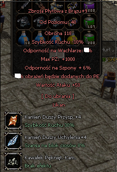 zbroja likan 48lvl+9 5b kd+4  tortuga metin2