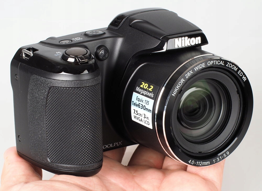 Nikon coolpix l340, 20 Mpx, zoom 28x, stan idealny