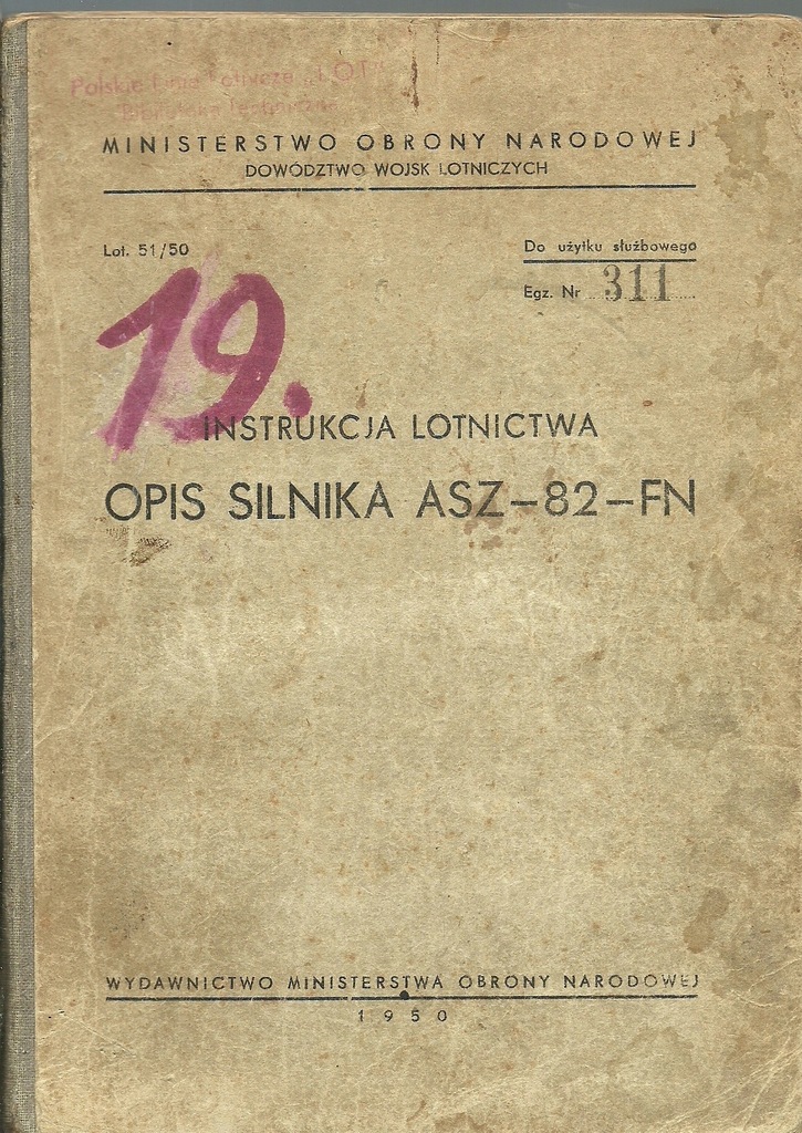 ! INSTRUKCJA LOTNICTWA OPIS SILNIKA ASZ 82 FN