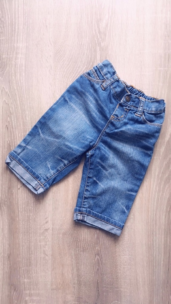 Spodnie dla chłopca jeansowe 0-3 miesiące