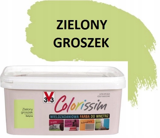 tarti24_pl V33 Colorissim 2,5l Zielony groszek 3V3