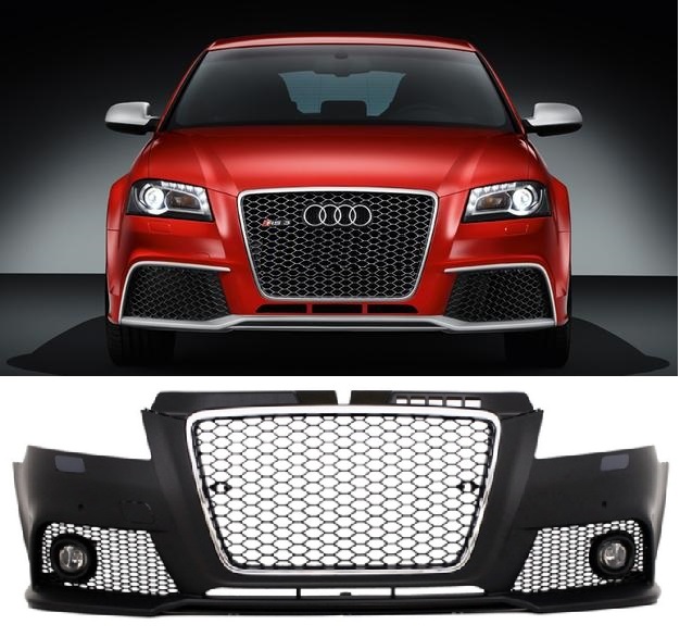 Przedni Zderzak Grill Kratki Audi RS3/A3 8P