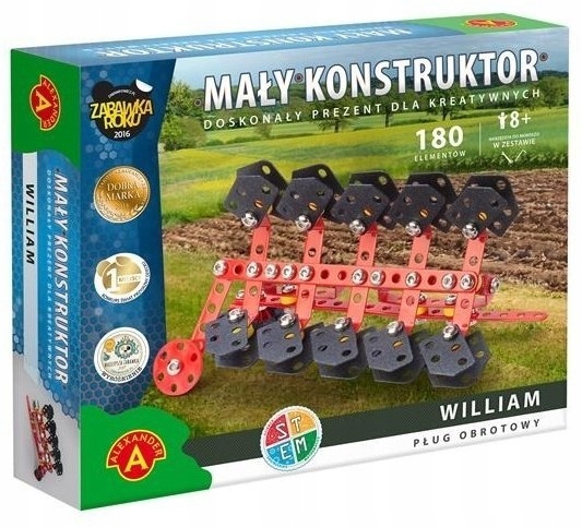 MAŁY KONSTRUKTOR PŁUG OBROTOWY WILLIAM PROD POLSKI