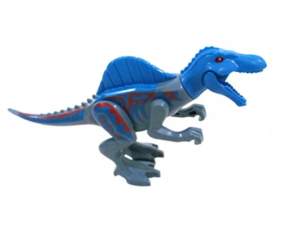 Spinozaur Jurassic World jak LEGO niebieski