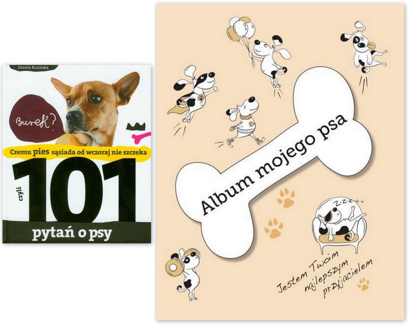 Album mojego psa + 101 pytań o psy szczeniaki psów