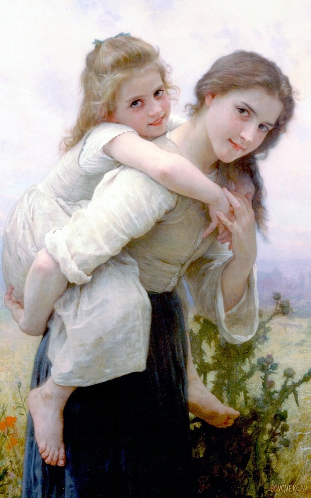 Digi Art Bouguereau PLEASANT BURDEN 80X50