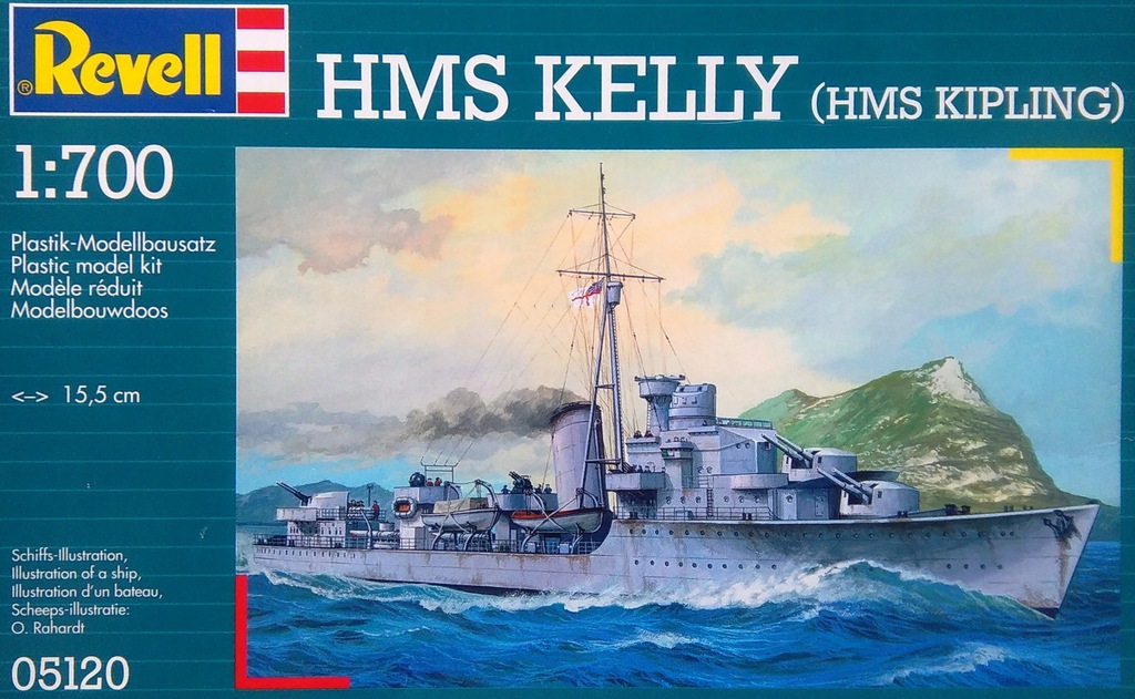 Brytyjski niszczyciel HMS KELLY 1/700 - REVELL