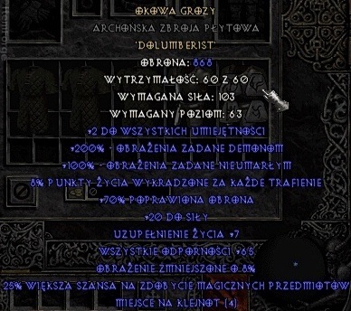 Okowa Grozy Archon - COH AP (Diablo 2 Ladder)
