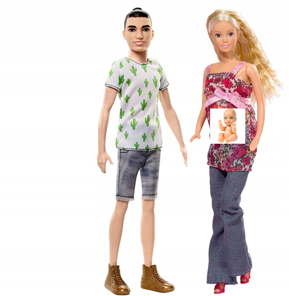 Barbie Stylowy Ken + Lalka w ciąży Para wys 24h