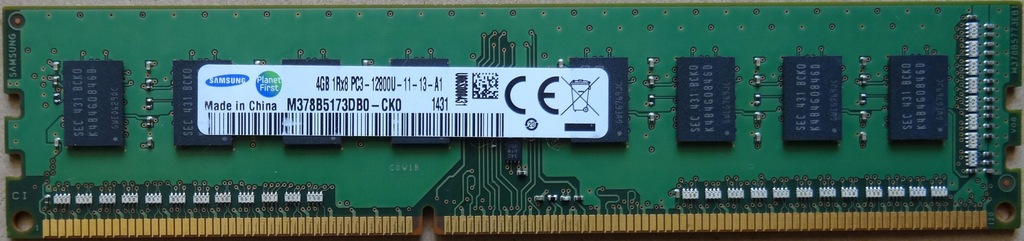 SAMSUNG 4GB DDR3 1600MHz CL11 PC3-12800