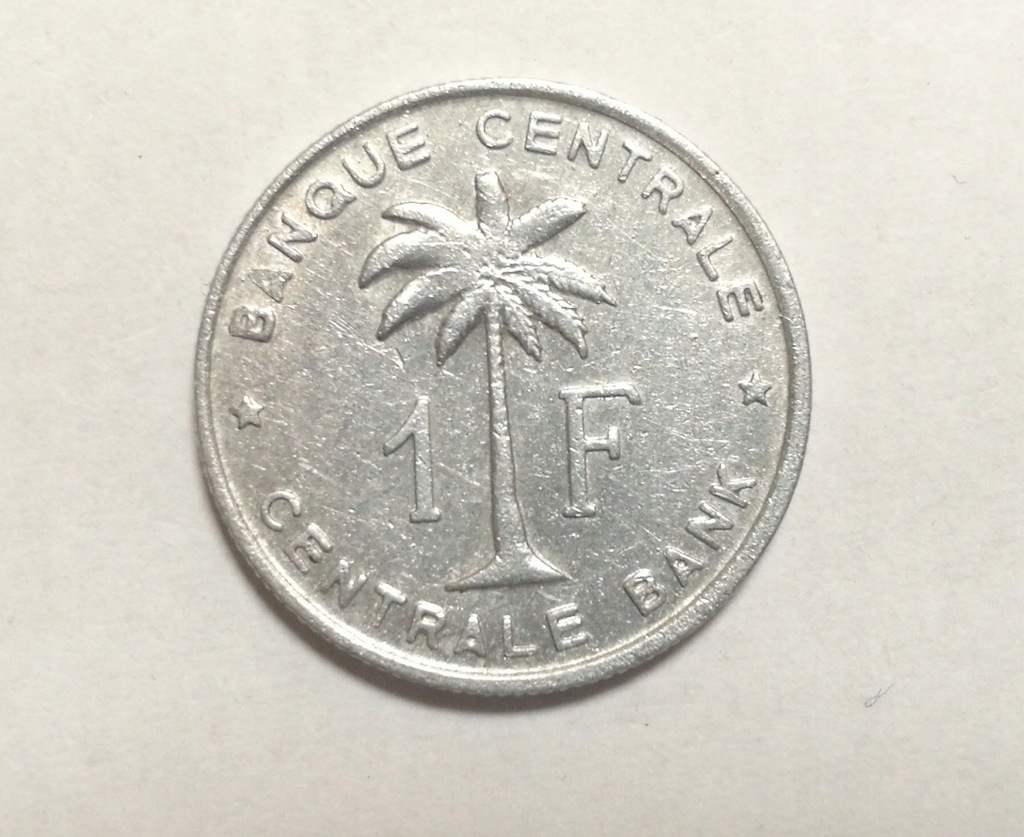 Kongo Belgijskie 1 Frank 1960
