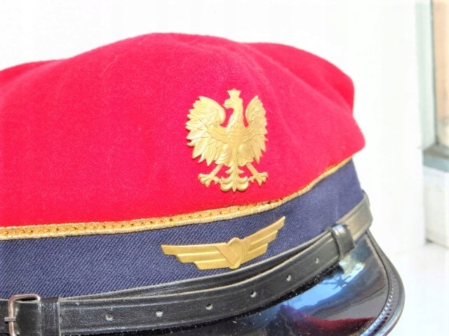CZAPKA KOLEJARZA PKP KOLEJOWA ROGATYWKA ZAWIADOWCY