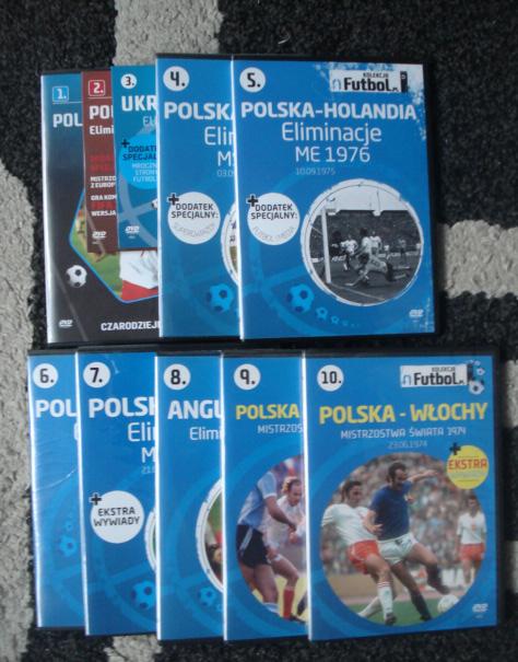 Kolekcja meczy Futbol.pl komplet 10 płyt