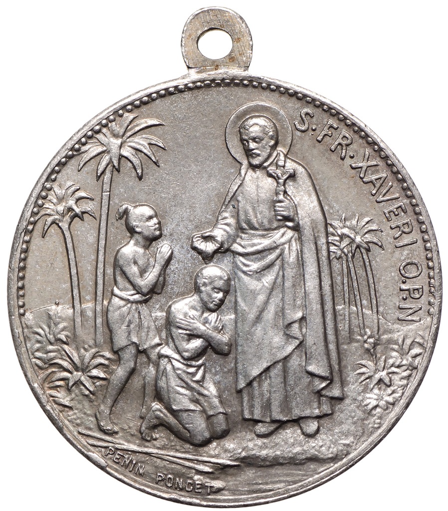 Francja medalik św. Franciszek Ksawery piękny