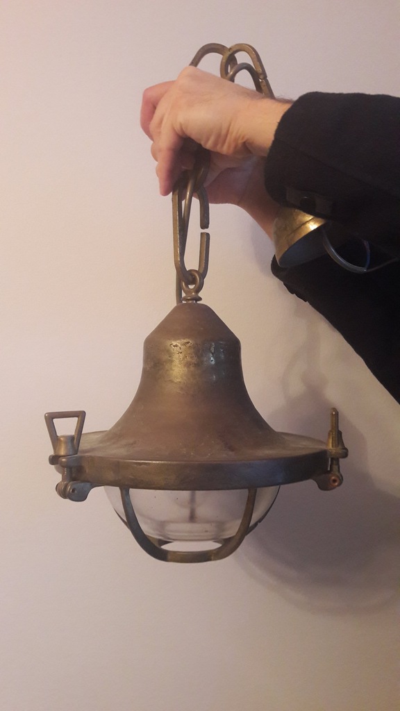 ZABYTKOWA LAMPA OKRĘTOWA,MARYNISTYCZNA