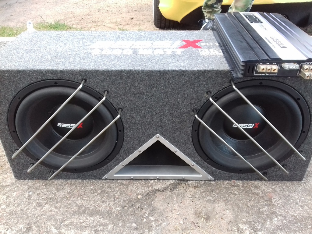 Subwoofer i wzmacniacz Bassix 2800W mocne granie!!