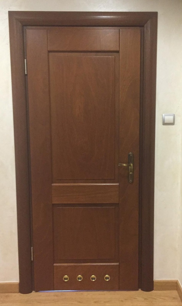 DRZWI DREW URZĘDOWSKI 90X200 MAHOŃ LEWE ŁAZIENKOWE