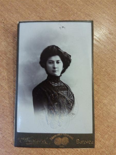 Niemand Buczacz 1910 r fotografia i bilet kolejowy