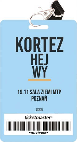 BILETY NA KONCERT KORTEZ-A POZNAŃ SALA ZIEMI 19.11