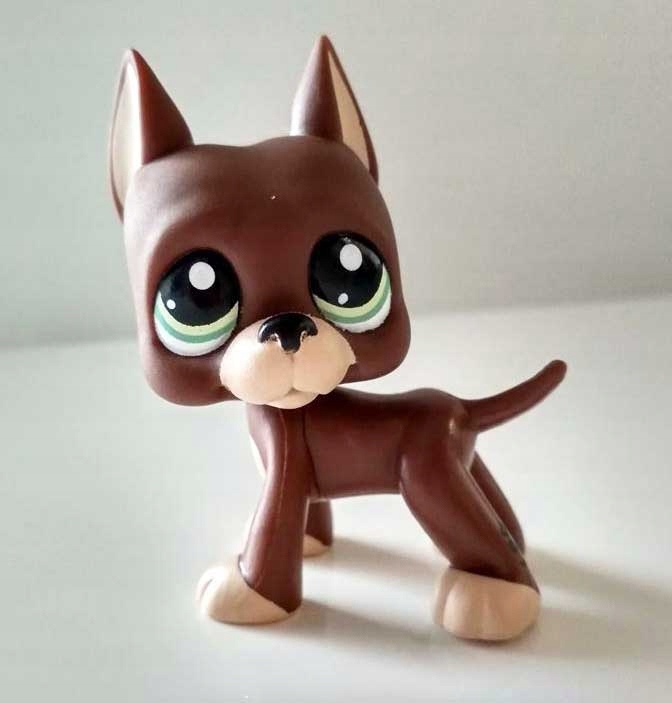 Littlest Pet Shop LPS dog niemiecki brązowy #1520