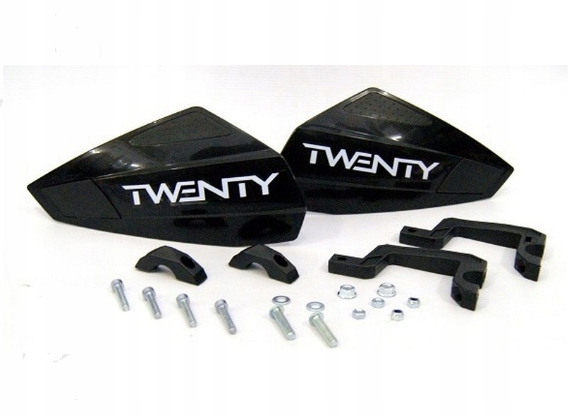 HANDBARY OSŁONY TWENTY VAPOR MX, ENDURO CZARNE