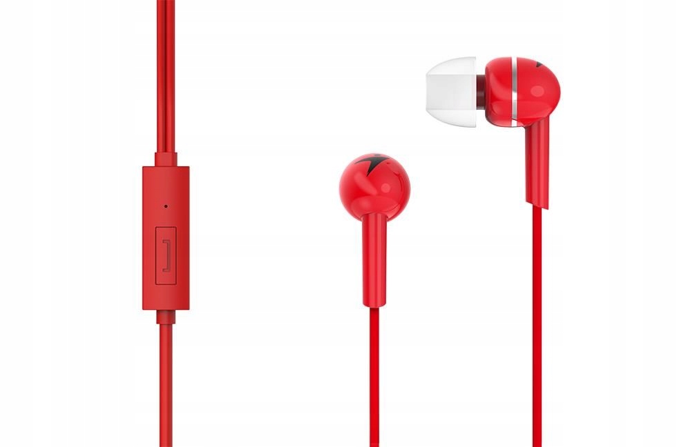 Genius Słuchawki HS-M300 (z mikrofonem) Czerwone