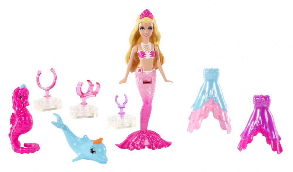 Barbie Perłowa Syrenka Lumina Mini Laleczka BDB55