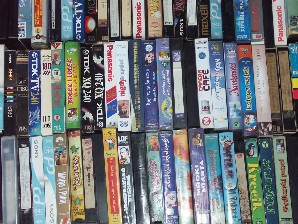 kasety VHS na sztuki luknij może coś kupisz