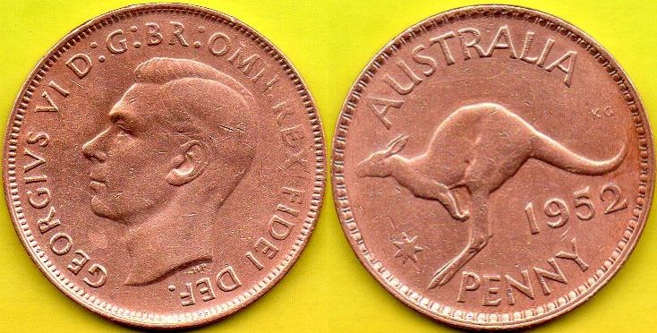 Australia  1  Penny  1952 r. - 2