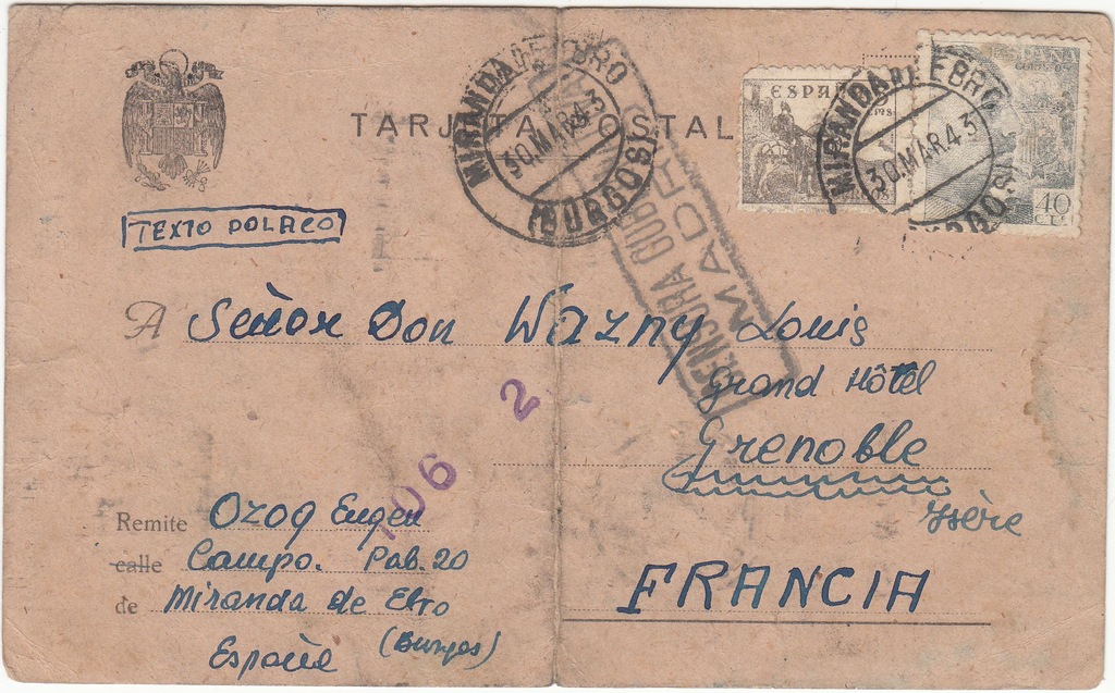 Obóz koncentarcyjny w Hiszpani Miranda de Ebro1943