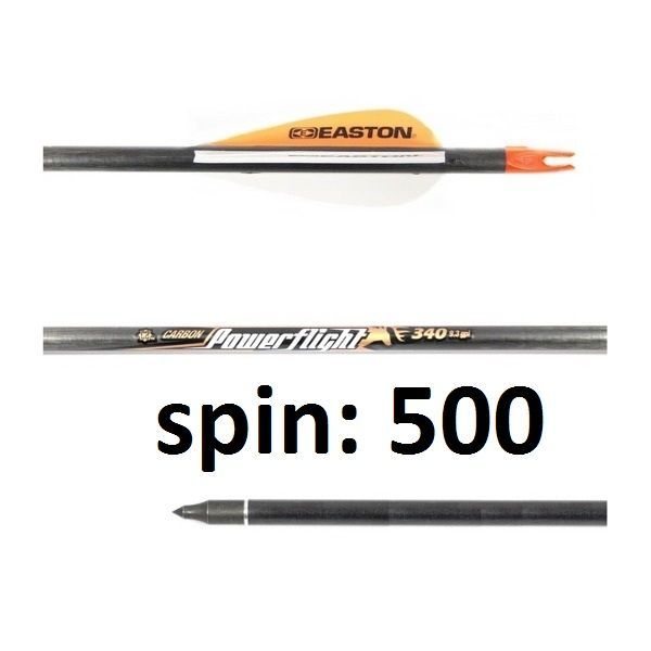 Strzała Easton PowerFlight Sun 1szt spin 500