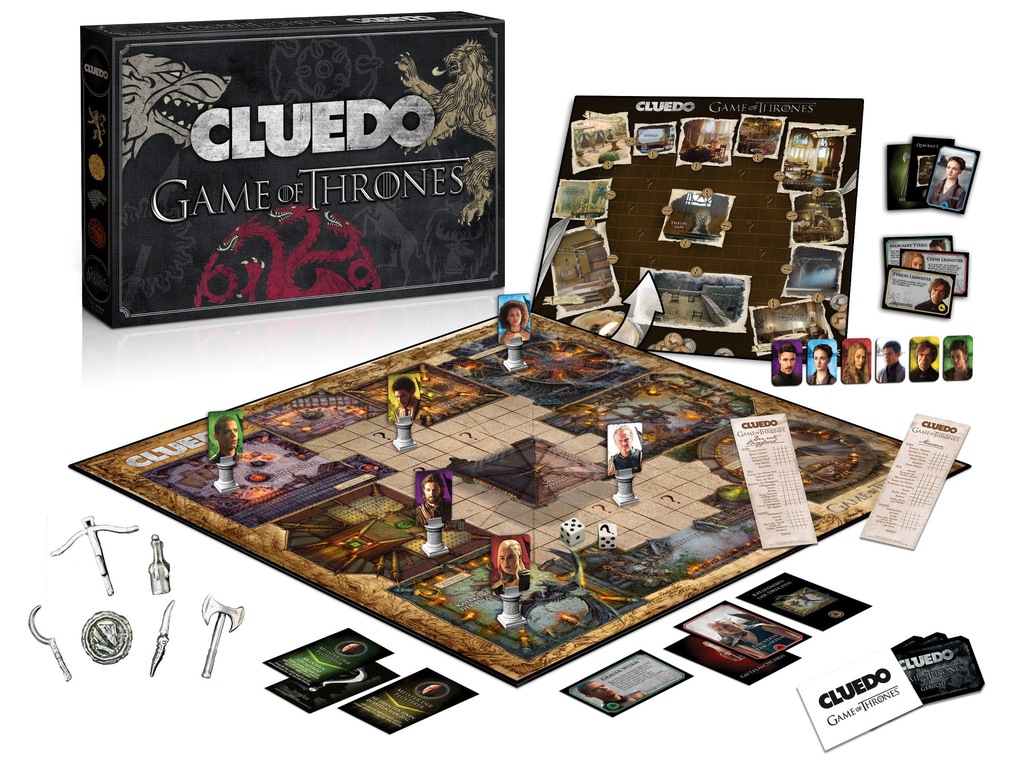 CLUEDO GRA O TRON detektywistyczna WERSJA PL DELUX