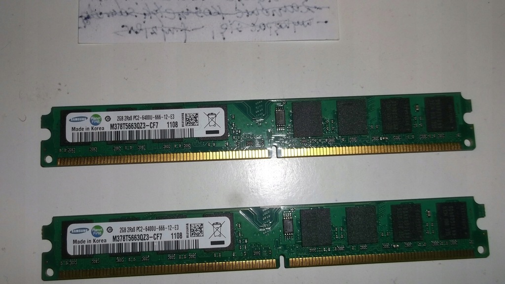 Pamięć 2GB RAM SAMSUNG DDR2 2Rx8-6400U (2)