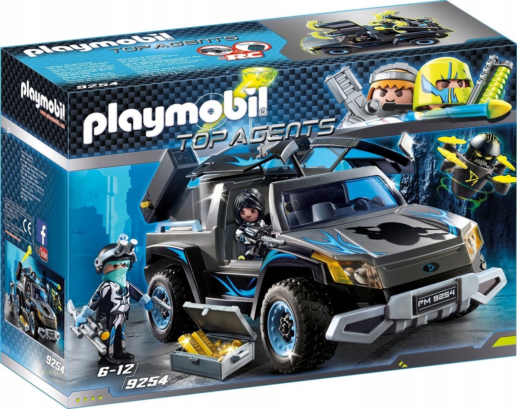 PLAYMOBIL TOP AGENTS 9254 PICK-UP DR. DRONE'A