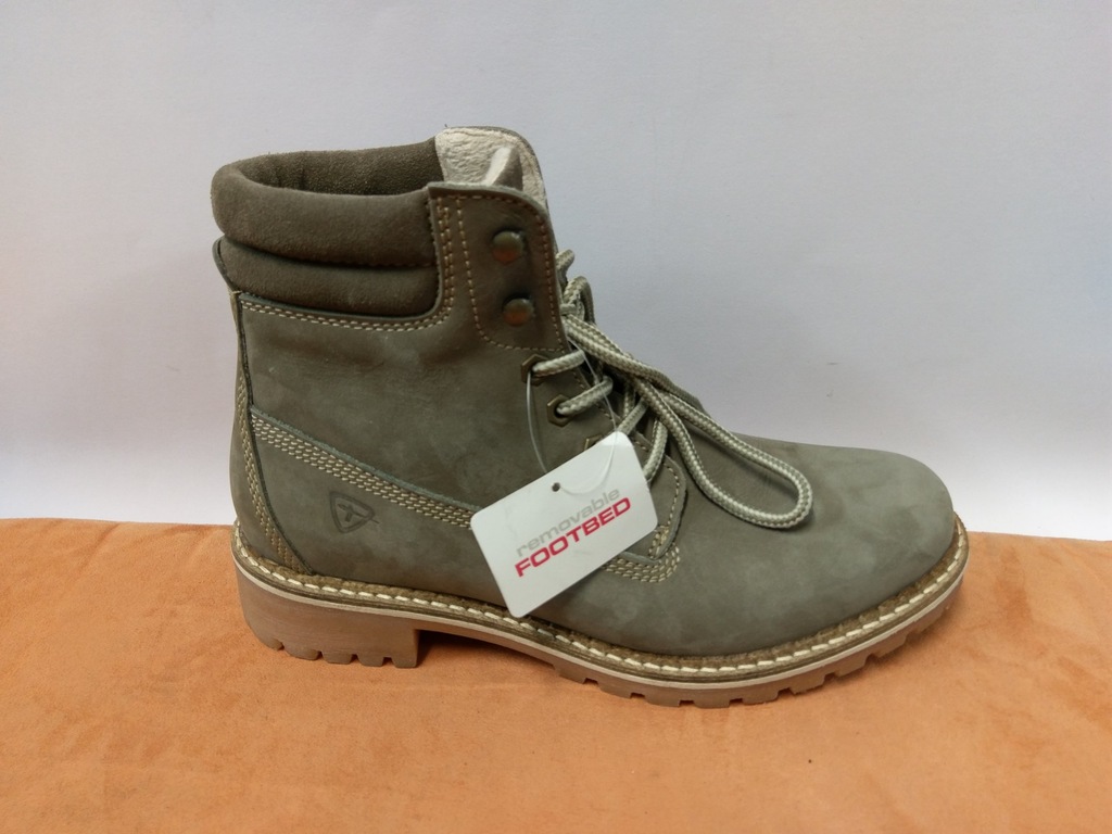 Nowe buty zimowe trapery,botki Tamaris r.40 SKÓRA