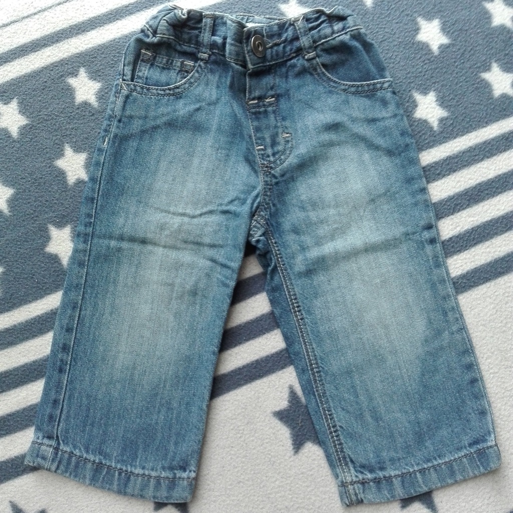 F&F 86 12-18 modne jeansy dla synka BCM