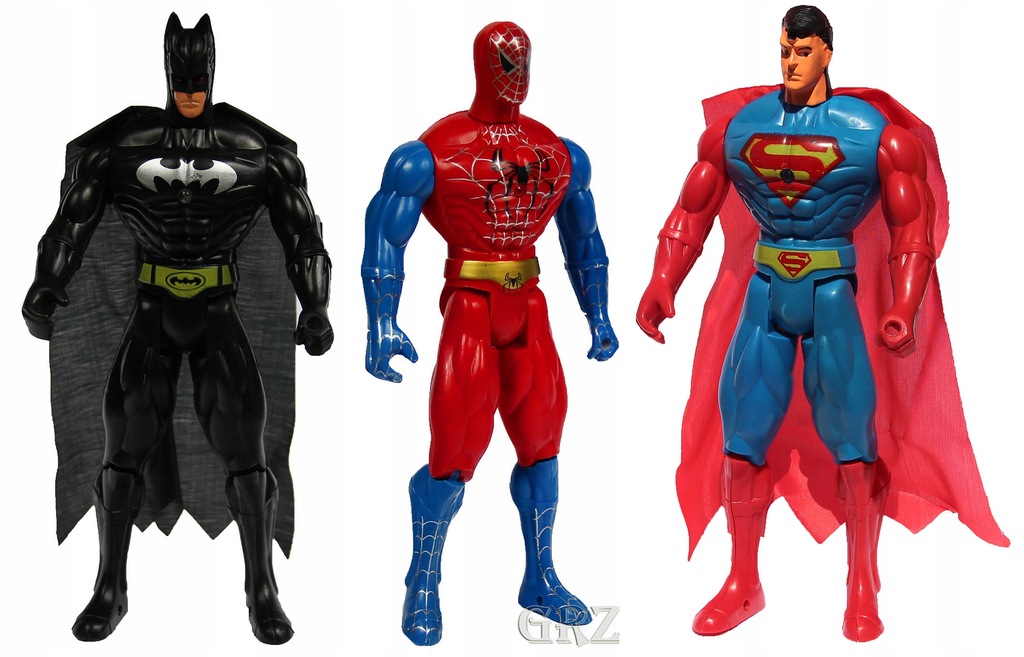 FIGURKA BATMAN SUPERMAN SPIDERMAN 22 CM ŚWIECI