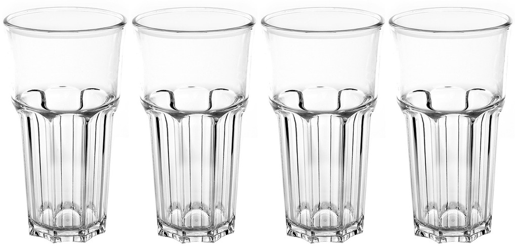 Szklanki nietłukące poliwęglanowe PC 570ml, 4szt