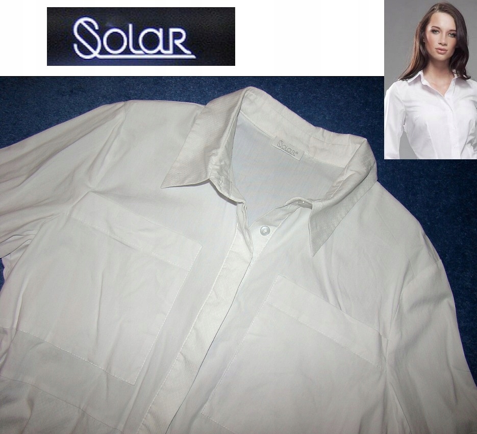 SOLAR zgrabna bluzka koszula jak nowa 42 XL