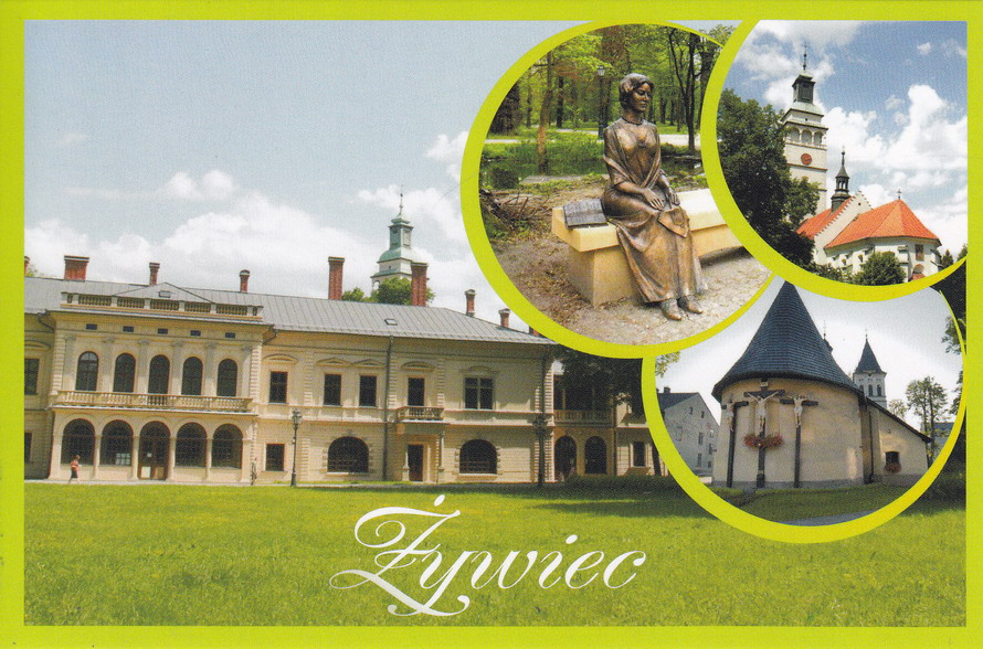 ŻYWIEC - PAŁAC - KATEDRA - KOŚCIÓŁ TRZECH KRZYŻY