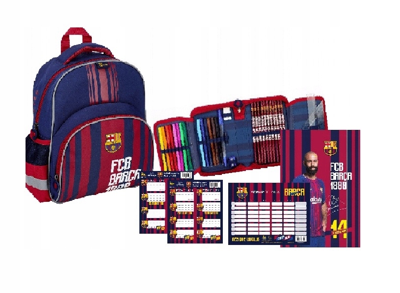 Zestaw FCBarcelona plecak dziecięcy+piórnik+gratis
